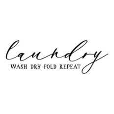 laundry wash dry fold repeat