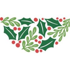 christmas half round