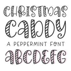 BFC Christmas Candy Peppermint Font