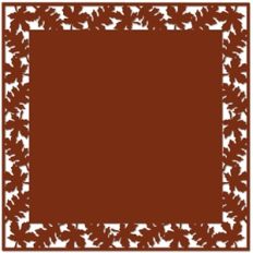 framed leaf background