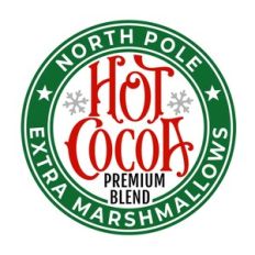 North Pole Hot Cocoa Starbuck Logo Style For Christmas Cup
