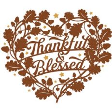 Thankful and Blessed Gift Tag Decoration