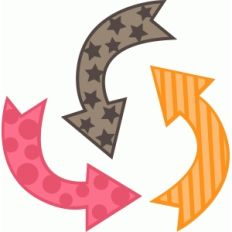 patterned arrows
