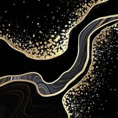 fancy black and gold marble