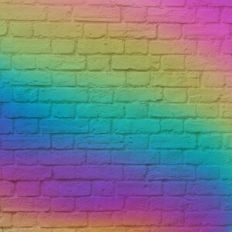 Rainbow Brick Wall