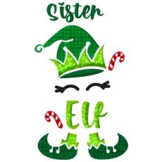 Sister Elf Print n Cut Sublimation Design