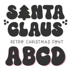 BFC Santa Claus Retro Christmas Font