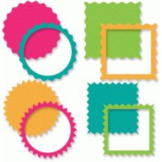 pinked edge shapes