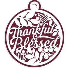 Thankful and Blessed Gift Tag Ornament