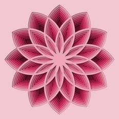geometric cut paper pattern