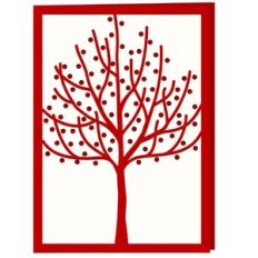 Winter Tree and Berries Card