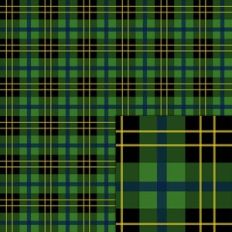 tartan green black yellow blue pattern