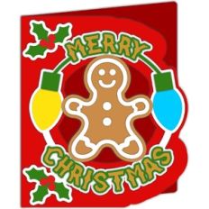 gingerbread merry christmas card