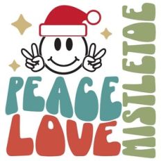 Peace Love Mistletoe