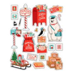 Santa Mail Stickers
