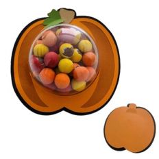 Fall Pumpkin Dome Candy Holder Pull Back Tab