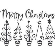 Christmas Trees and Merry Christmas