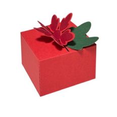 Poinsettia flower box