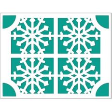 A2 Insert Card Snowflakes