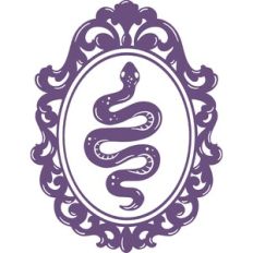 snake in decorative frame