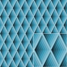 blue diamond cut paper pattern