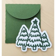 forest star trees card and envelope