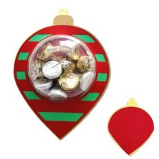 Christmas Ornament Dome Candy Card Pull Tab