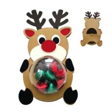Reindeer Dome Candy Card Shutter Dial