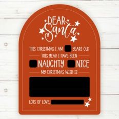 Dear Santa Wish List Board
