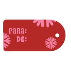 Tarjeta de regalo - copos de nieve
