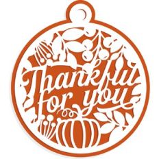 Thankful For You Gift Tag Ornament