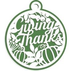 Giving Thanks Gift Tag Ornament