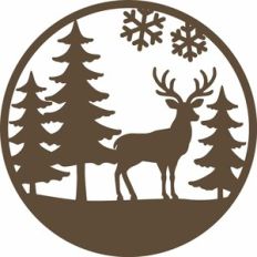 Round Forest Scene