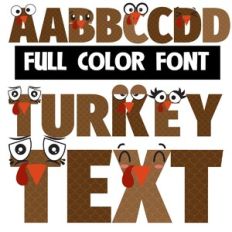 Turkey Text Color Font