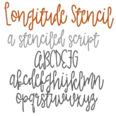 PN Longitude Stencil