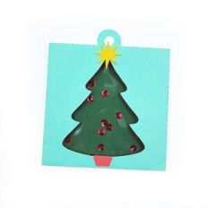 Tree Shaker Gift Tag Card