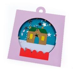 Snow Globe Shaker Gift Tag Card