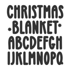 BFC Christmas Blanket Bold Marker Handwriting Font