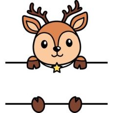 Reindeer Name Frame