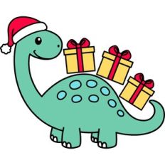 Santa Dinosaur