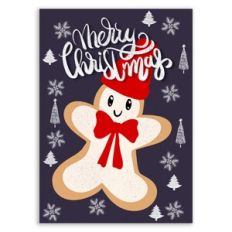 Merry Christmas Cute Gingerbread Christmas Card
