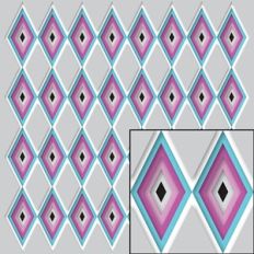diamond cut paper pattern