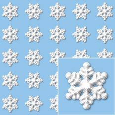 snowflake cut paper pattern
