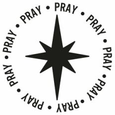 Pray Christmas Star Word Circle