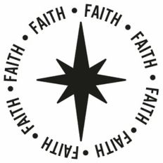 Faith Christmas Star Word Circle