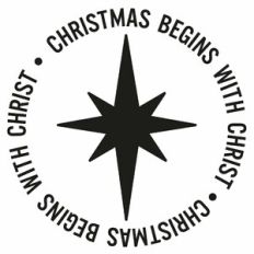 Christmas Begins With Christ Christmas Star Word Circle