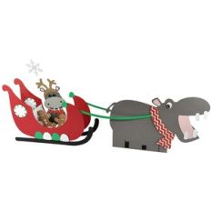 I Want a Hippopotamus for Christmas Sleigh Ride - Card in a Box