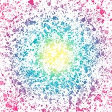 multi color splatter pattern