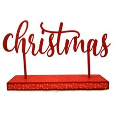Word on Post 3D Plank Christmas