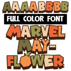 Marvel Mayflower Color Font